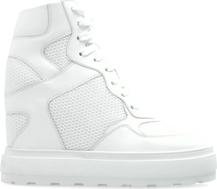 Wedge Sneakers, , - White