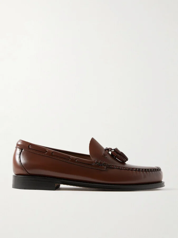 Weejuns Heritage Larkin Glossed-Leather Tasselled Loafers
