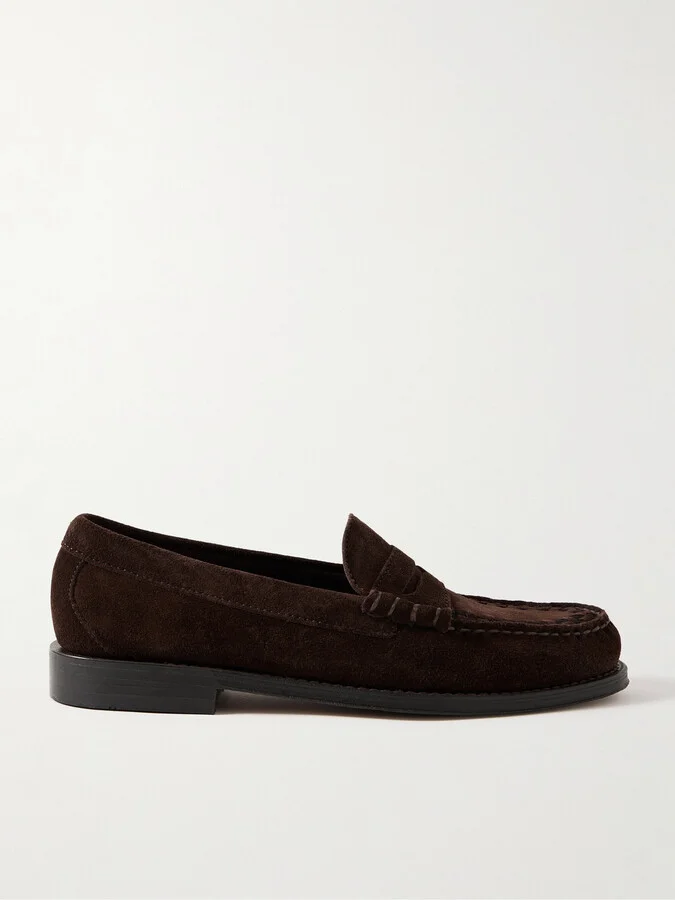 Weejuns Heritage Larson Woven Suede Penny Loafers