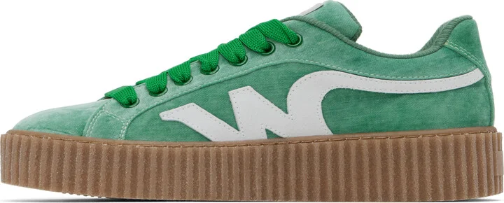Weekend Max Mara Green Dedalo Sneakers - Image 3