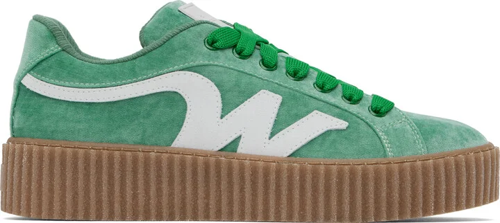 Weekend Max Mara Green Dedalo Sneakers