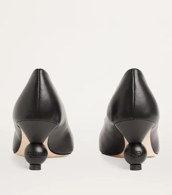 Weekend Max Mara Leather Renza Pumps 65 - Image 3