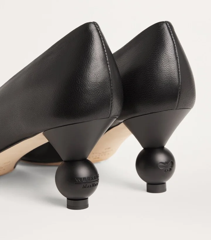 Weekend Max Mara Leather Renza Pumps 65 - Image 6