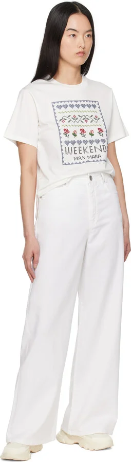 Weekend Max Mara Off-White Bebbio Sneakers - Image 5