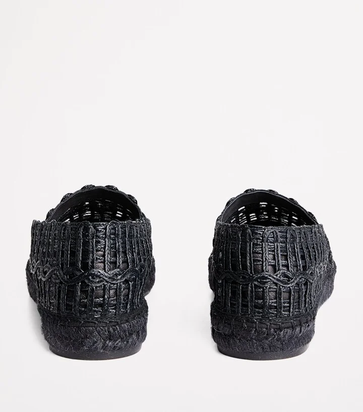 Weekend Max Mara Raffia-Effect Espadrilles - Image 4
