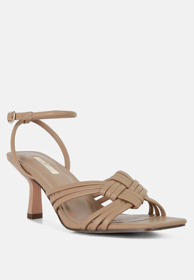 Weekend Pick Box Knot Pin Heel Sandals - Image 3