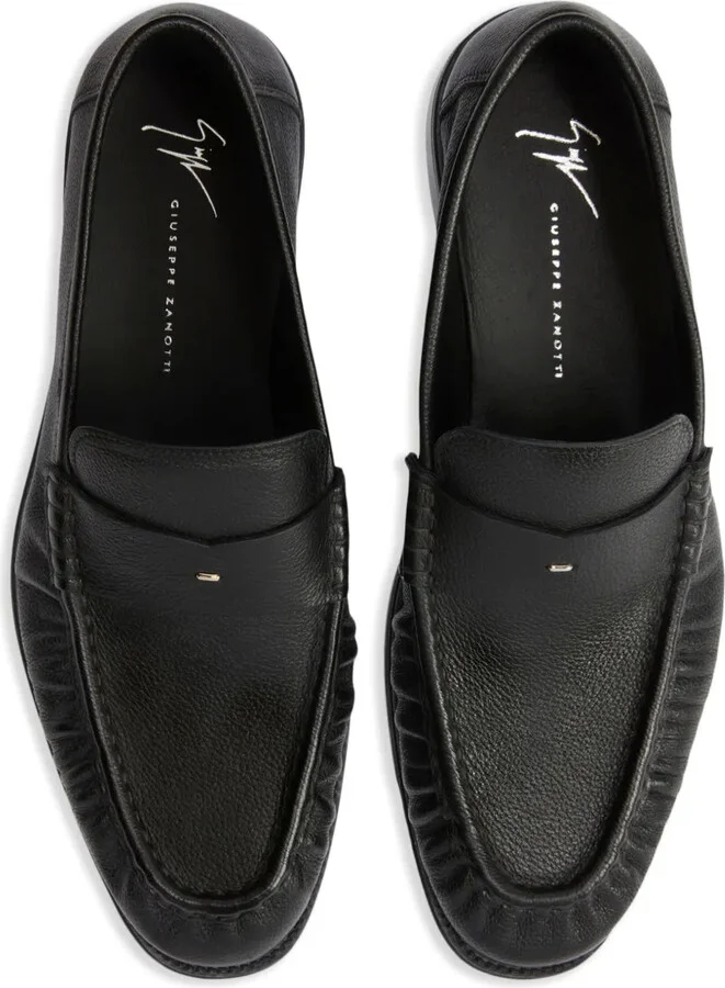 Weeston almond-toe leather loafers - Image 4