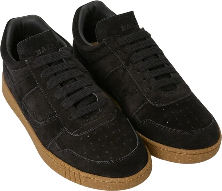 Weky Men's 6303320 Black Suede Sneakers