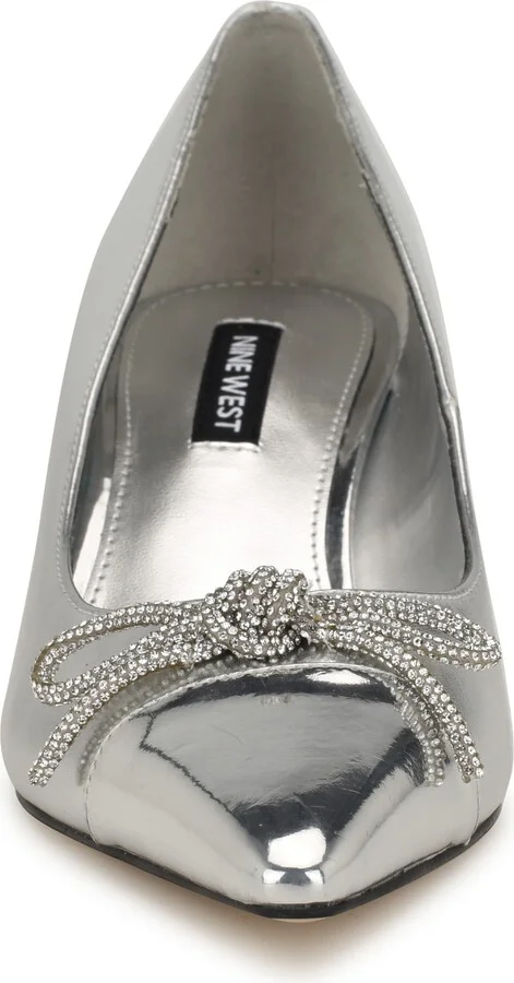 Wendon Pointed Cap Toe Kitten Heel Pump - Image 3