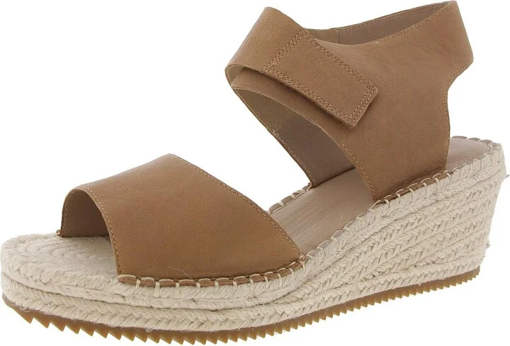 WESLIA Womens Adjustable Faux Suede Espadrille Heels