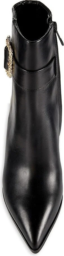Weslie Leather Wedge Ankle Boots - Image 5