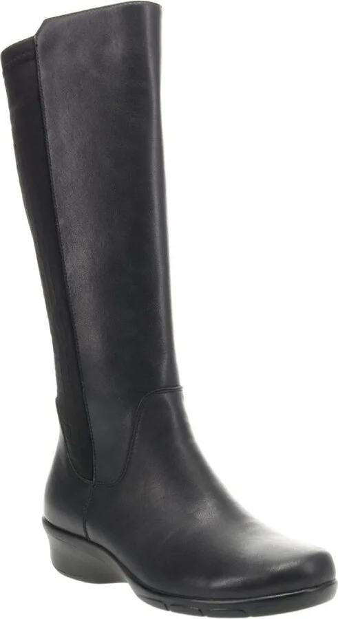 West Womens Leather Embossed Knee-High Boots
