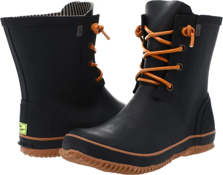 Western Chief Fashion Waterproof Mid Rain Boots Black 6 M