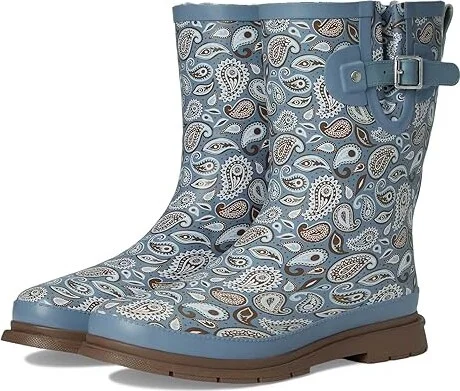 Western Chief Faux Fur Mid Rain Boot Women's Rain Boots Bandana : 7 M, Synthetic