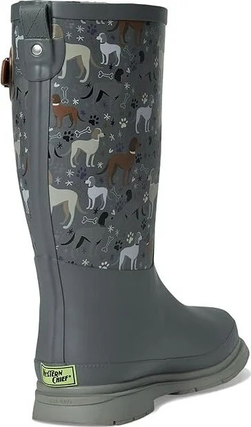 Western Chief Faux Fur Tall Rain Boot Women's Rain Boots Puppy Love : 6 M, Synthetic - Image 4