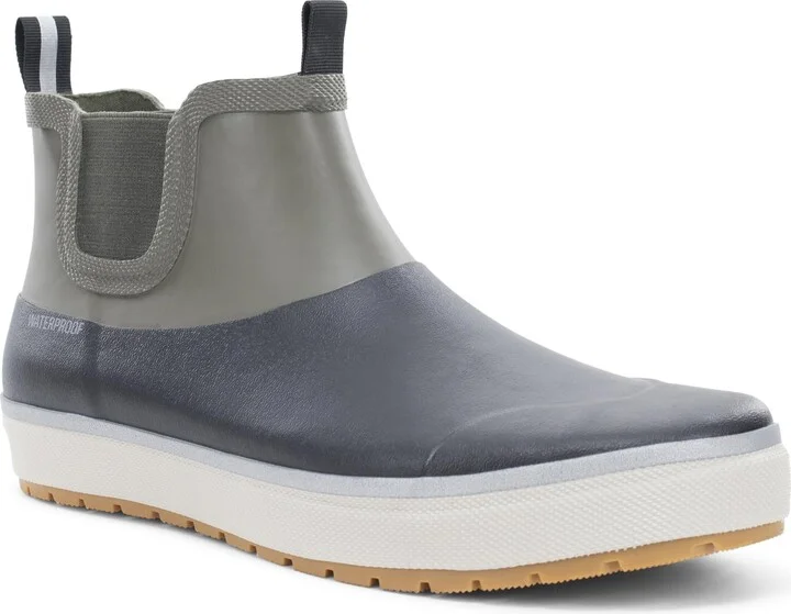 Western Chief Men's Waterproof Chelsea Rain Boot with Memory Foam Insole and Slip-Resistant Outsole – Durable and Comfortable for All-Weather Wear