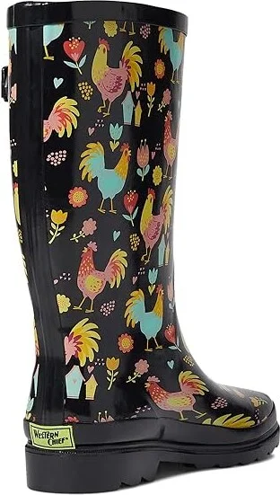 Western Chief Printed Tall Rain Boot Women's Rain Boots Cheery Chick : 6 M, Rubber - Image 4