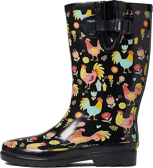 Western Chief Printed Tall Rain Boot Women's Rain Boots Cheery Chick : 6 M, Rubber - Image 5