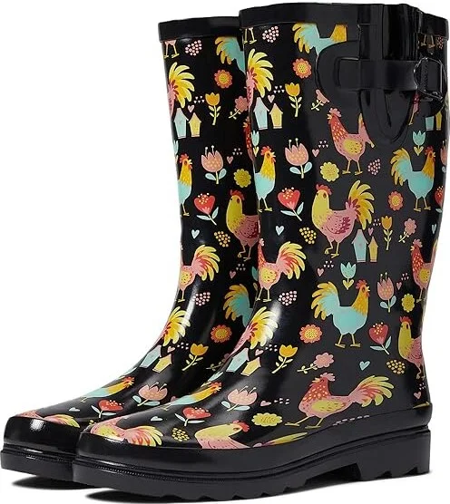 Western Chief Printed Tall Rain Boot Women's Rain Boots Cheery Chick : 6 M, Rubber