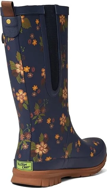 Western Chief Printed Tall Rain Boot Women's Rain Boots Country Bloom : 6 M, Rubber - Image 4
