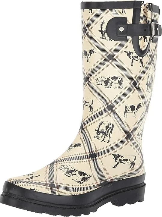 Western Chief Printed Tall Rain Boot Women's Rain Boots Country Cows : 6 M, Rubber - Image 2