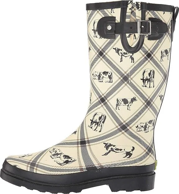 Western Chief Printed Tall Rain Boot Women's Rain Boots Country Cows : 6 M, Rubber - Image 7