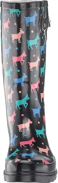 Western Chief Printed Tall Rain Boot Women's Rain Boots Dotty Goat : 6 M, Rubber - Image 6