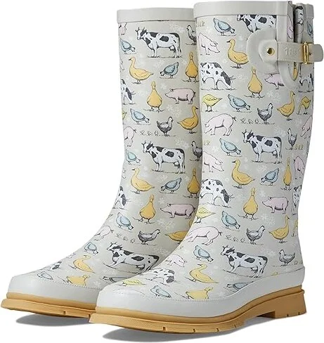 Western Chief Printed Tall Rain Boot Women's Rain Boots Farm House : 6 M, Rubber