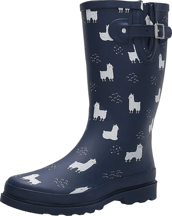 Western Chief Printed Tall Rain Boot Women's Rain Boots No Probllama : 6 M, Rubber - Image 2