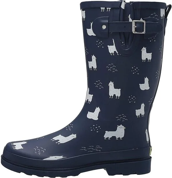 Western Chief Printed Tall Rain Boot Women's Rain Boots No Probllama : 6 M, Rubber - Image 7