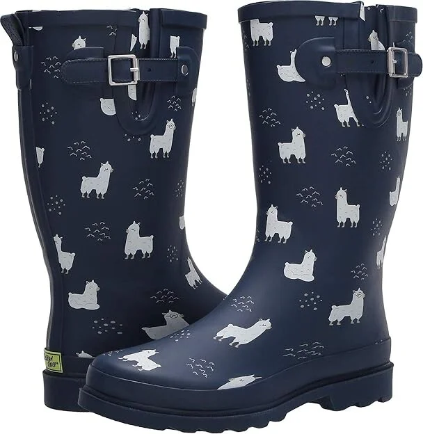 Western Chief Printed Tall Rain Boot Women's Rain Boots No Probllama : 6 M, Rubber