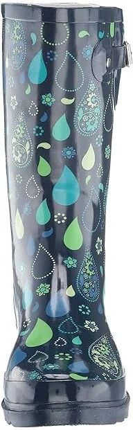 Western Chief Printed Tall Rain Boot Women's Rain Boots Pouring Paisley : 9 M, Rubber - Image 6