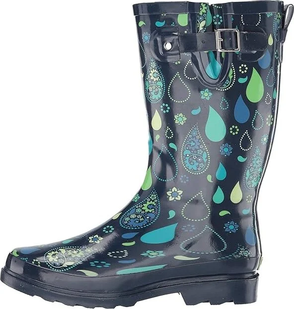Western Chief Printed Tall Rain Boot Women's Rain Boots Pouring Paisley : 9 M, Rubber - Image 7