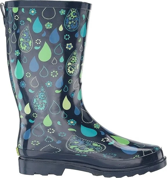 Western Chief Printed Tall Rain Boot Women's Rain Boots Pouring Paisley : 9 M, Rubber - Image 8