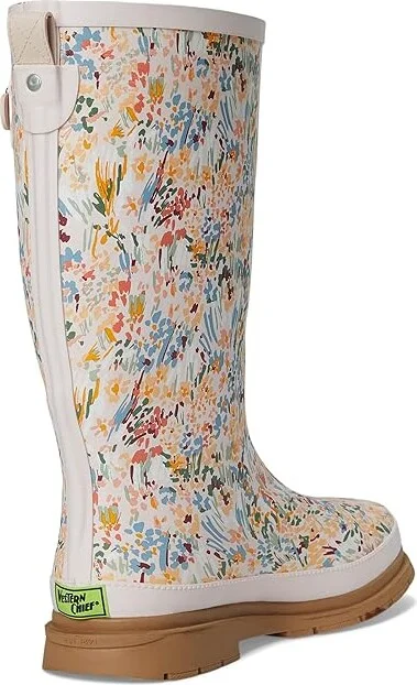 Western Chief Tall Rain Boot Women's Rain Boots Painted Garden : 9 M, Rubber - Image 4