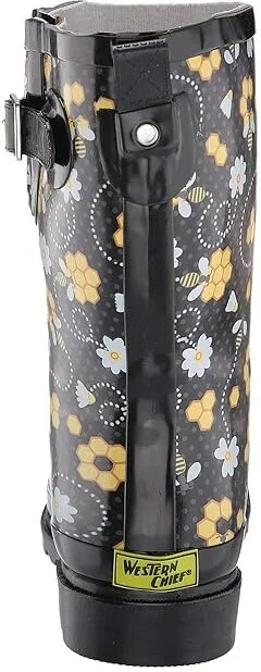 Western Chief Waterproof Mid Rain Boot Women's Rain Boots Bloom Bees : 6 M, Rubber - Image 5