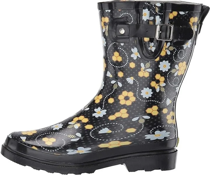 Western Chief Waterproof Mid Rain Boot Women's Rain Boots Bloom Bees : 6 M, Rubber - Image 7