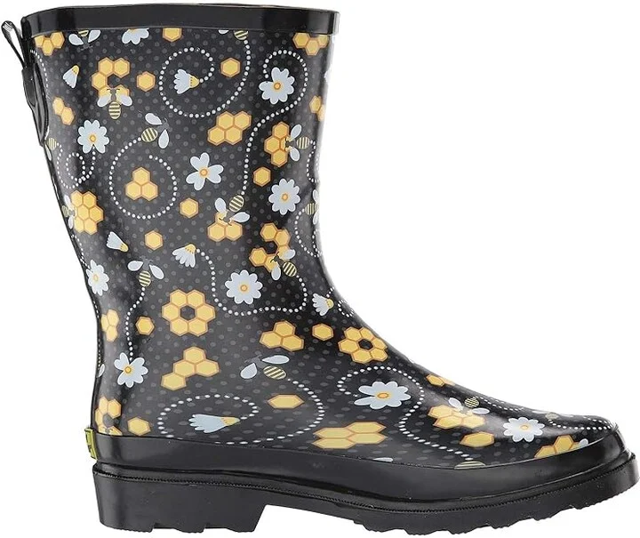 Western Chief Waterproof Mid Rain Boot Women's Rain Boots Bloom Bees : 6 M, Rubber - Image 8