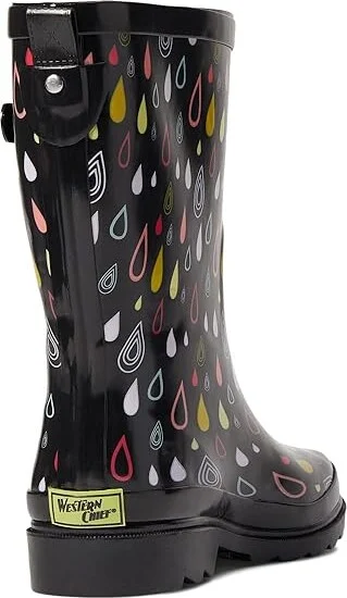 Western Chief Waterproof Mid Rain Boot Women's Rain Boots Rain Drop : 6 M, Rubber - Image 4