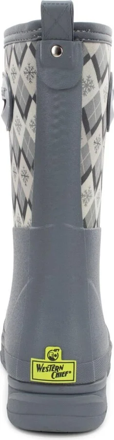 Western Chief Womens Argyle Faux Fur Neoprene Mid Cold Weather Boot - Image 2