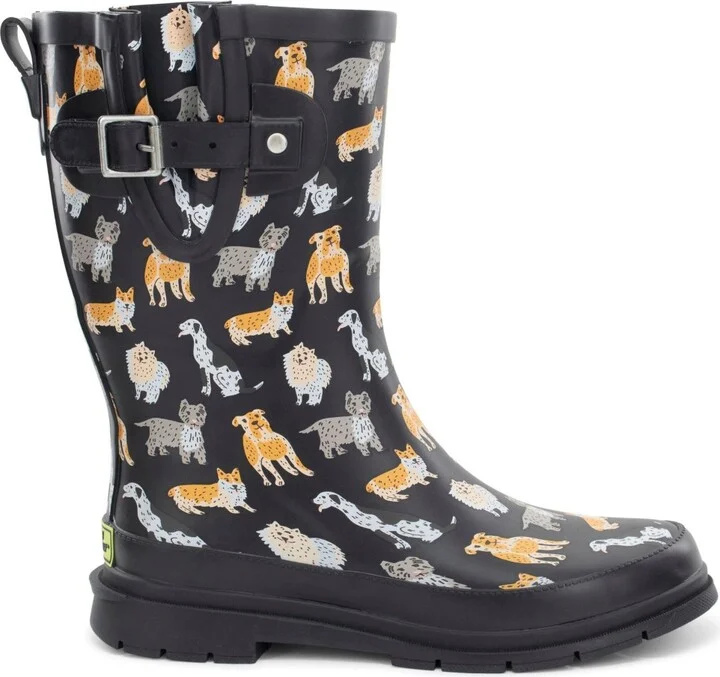 Western Chief Womens Dog Pack Mid Rain Boot