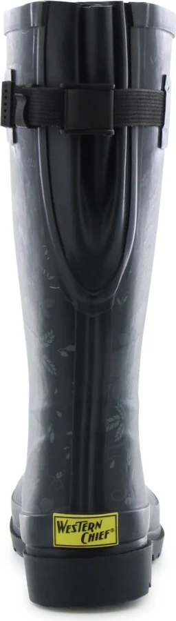 Western Chief Women's Feminine Floral Wide Calf Tall Rain Boot - Image 2