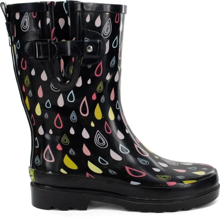 Western Chief Womens Rain Drop Mid Rain Boot