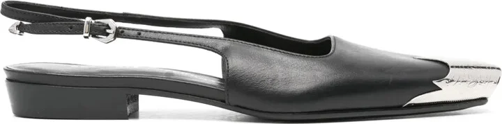 Western Coolness leather ballerinas
