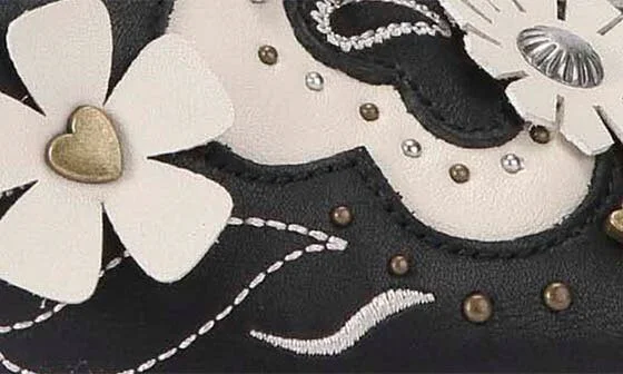 Western Floral Ankle Strap Platform Sandal - Image 6