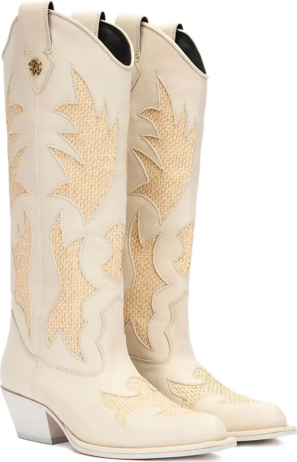 Western-inspired embroidered boots - Image 2
