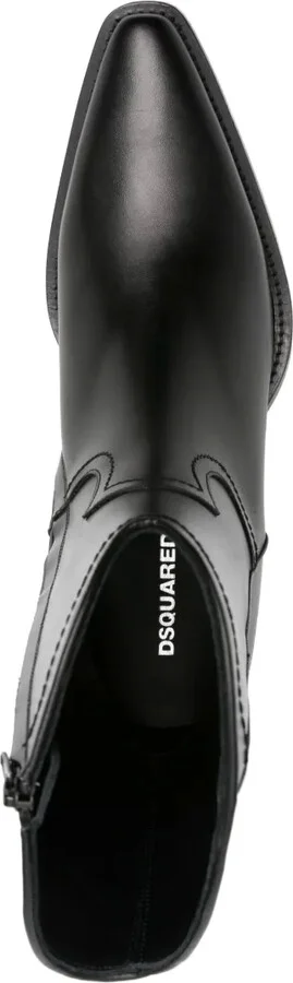 Western leather ankle boots - Image 4