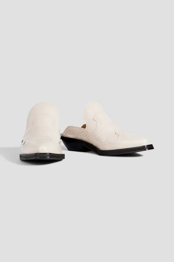 Western leather mules - Image 2