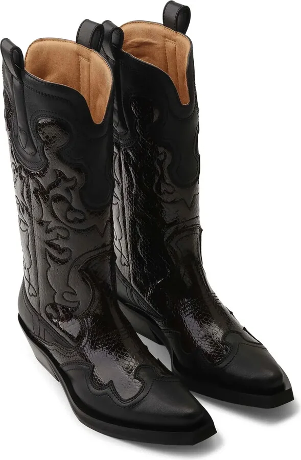 Western-style embroidered boots - Image 2