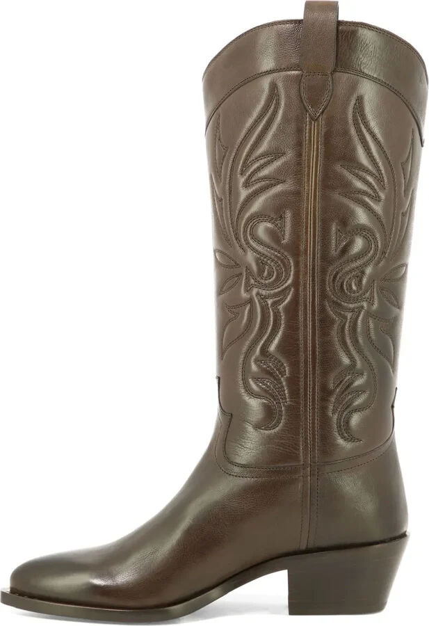 Western-Style Leather Boots - Image 3